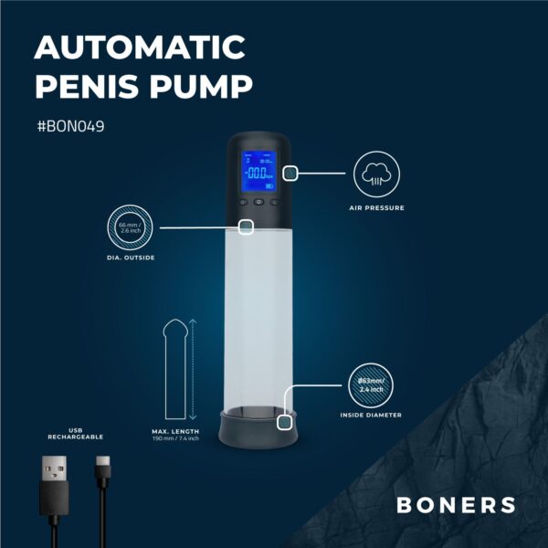 Boners - Penispomp met LCD-Scherm - Afbeelding 3