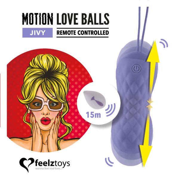 Feelztoys - Motion Love Balls Jivy Met Afstandsbediening - Afbeelding 3