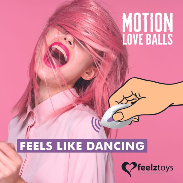FEELZTOYS - OP AFSTAND BEDIENBARE BEWEGENDE LIEFDESBALLEN FOXY - Afbeelding 4