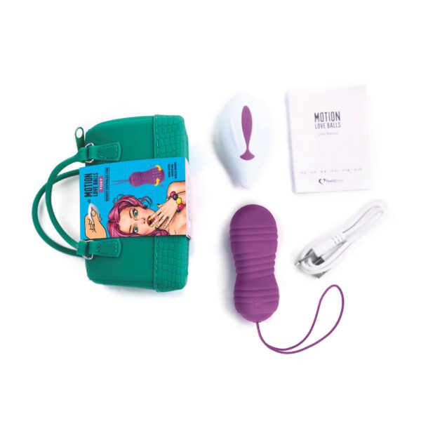 FEELZTOYS - OP AFSTAND BEDIENBARE BEWEGENDE LIEFDESBALLEN FOXY - Afbeelding 5