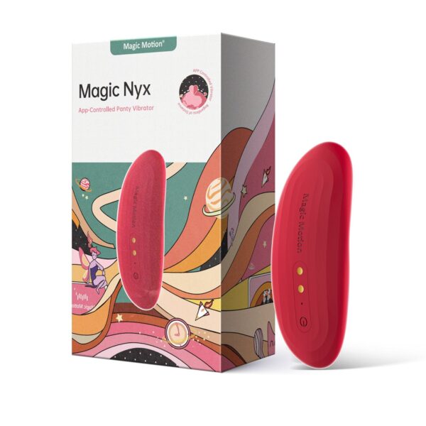 Magic Motion - App Gestuurde Nyx Smart Panty Vibrator - Rood - Afbeelding 6