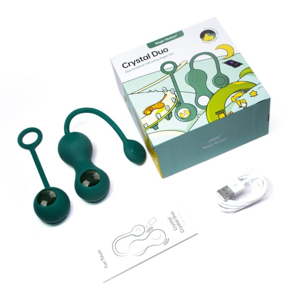 Magic Motion - Duo Smart Kegel Vibrator met Gewichtenset - Groen - Afbeelding 11