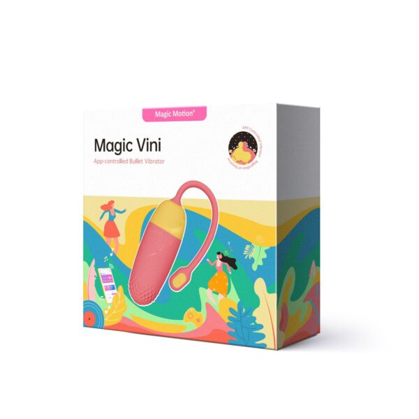 Magic Motion - Vini App Controlled Vibratie Eitje - Koraal/Geel - Afbeelding 6