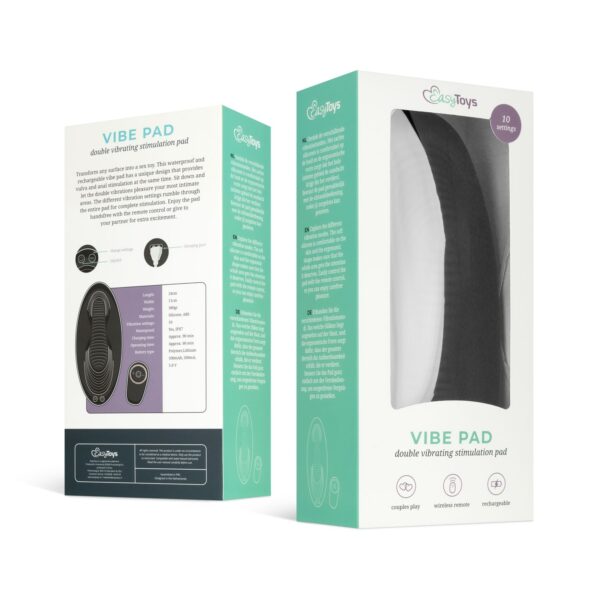 Vibe Pad Dubbele Vibratie met Afstandsbediening - Zwart - Afbeelding 2