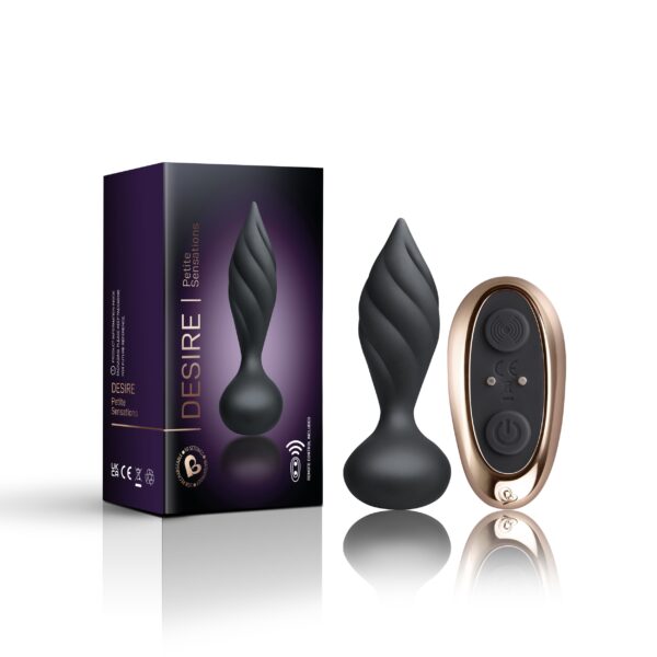 Rocks-Off - Petite Sensations Desire Vibrerende Anaalplug - Zwart - Afbeelding 8