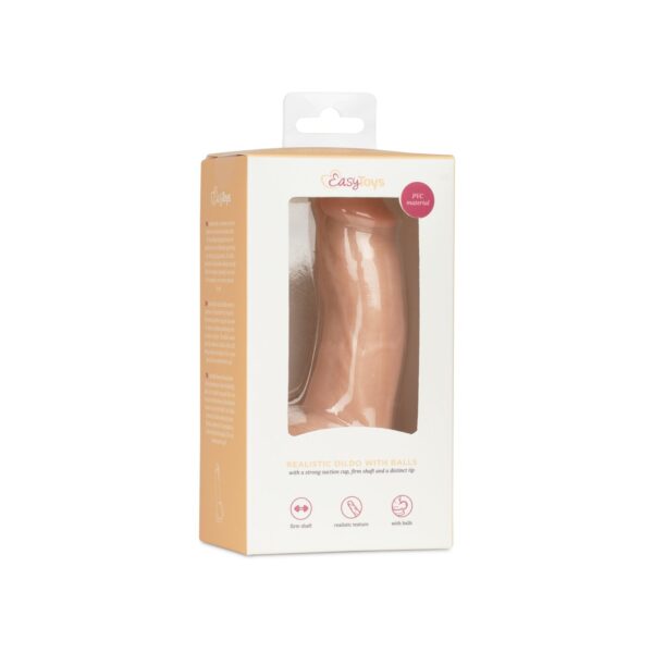 Dildo met ballen 12 cm -  Beige - Afbeelding 4