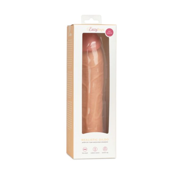 Dildo zonder ballen 22,5 cm - beige - Afbeelding 4