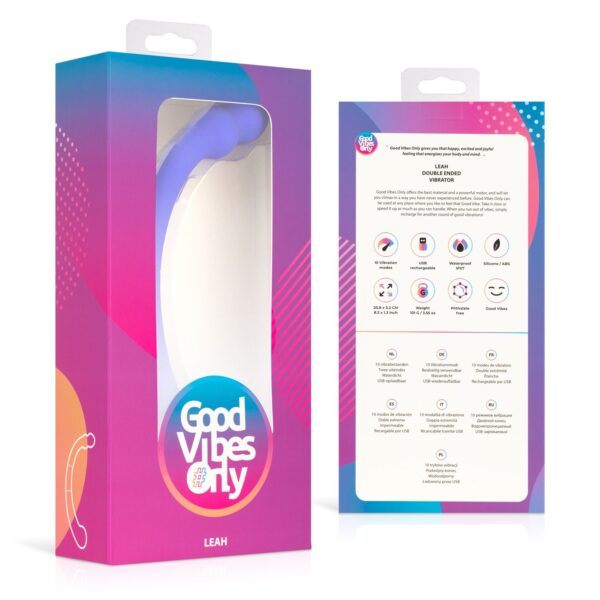 Good Vibes Only - Double End Vibrator Leah - Paars - Afbeelding 7