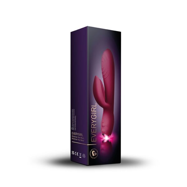 EveryGirl Rabbit Vibrator - Burgundy - Afbeelding 5