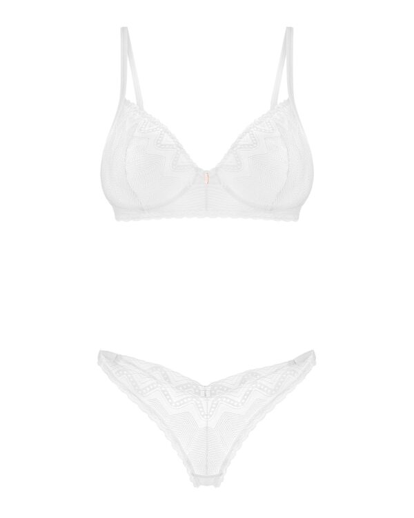 Obsessive - Alissium Tweedelige Set - Wit - Afbeelding 7