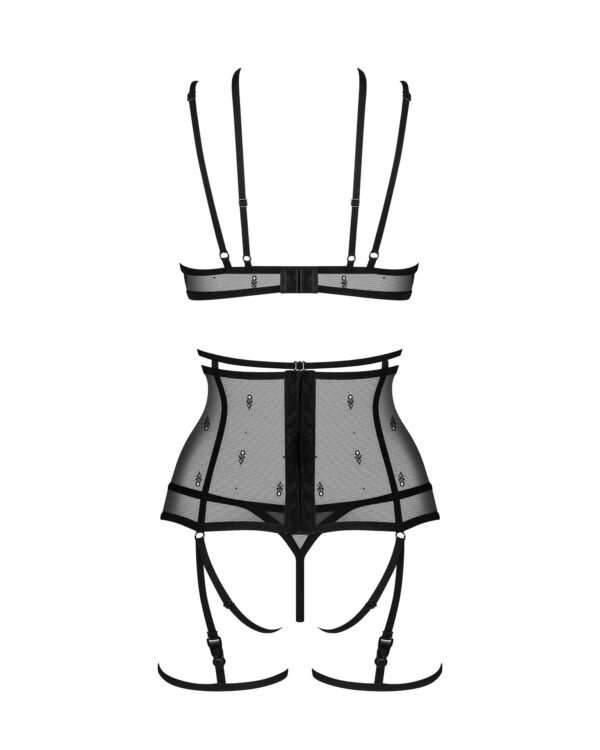 Obsessive - Freedom Anniverse Vierdelige Set - Zwart - Afbeelding 4