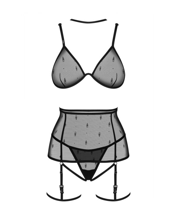 Obsessive - Freedom Anniverse Vierdelige Set - Zwart - Afbeelding 3