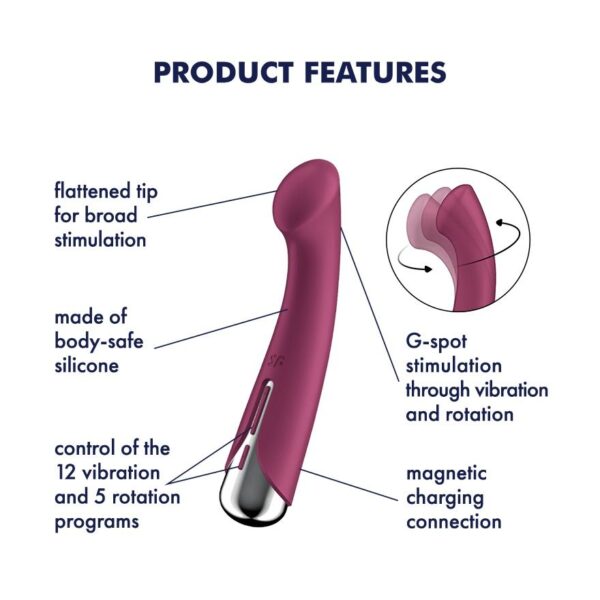 Satisfyer Spinning G-Spot 1 - Rood - Afbeelding 3