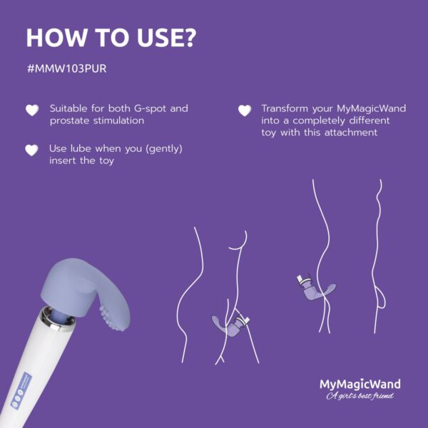 MyMagicWand G-Spot/Prostaat Opzetstuk - Paars - Afbeelding 2