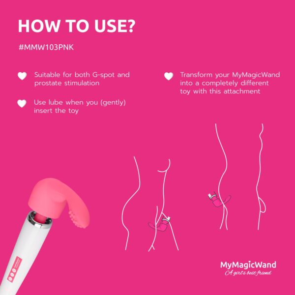 MyMagicWand G-Spot/Prostaat Opzetstuk - Roze - Afbeelding 2