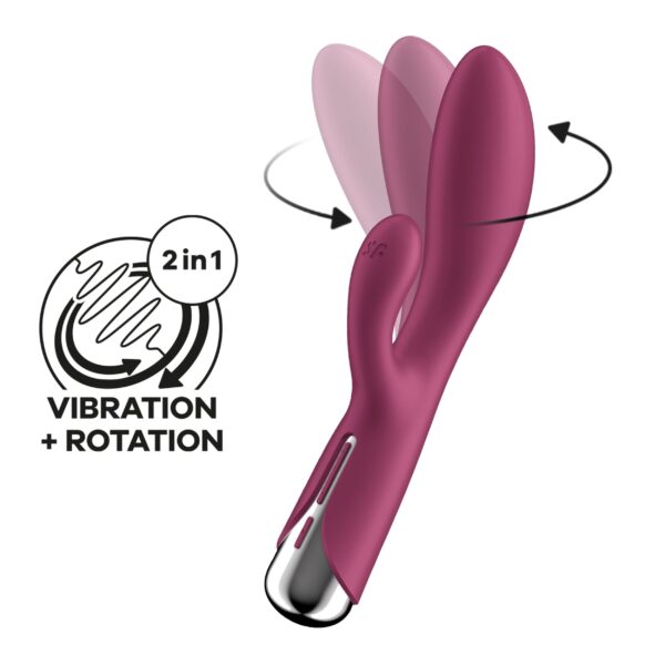 Satisfyer Spinning Rabbit 1 - Rood - Afbeelding 6