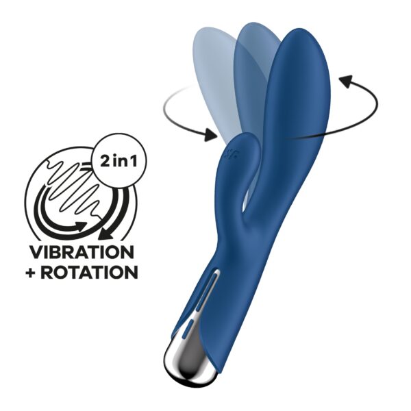 Satisfyer Spinning Rabbit 1 - Blauw - Afbeelding 6