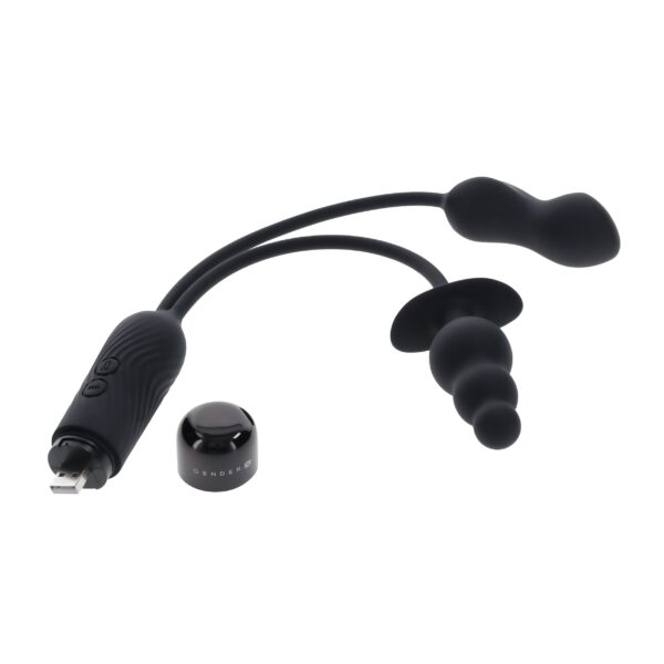 Evolved Novelties - Double My Pleasure - Zwart - Afbeelding 2