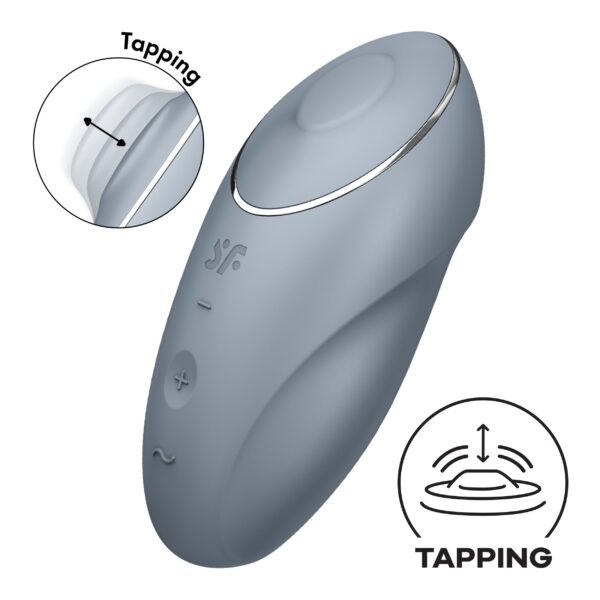 Satisfyer Tap & Climax 1 - Blauw/Grijs - Afbeelding 2