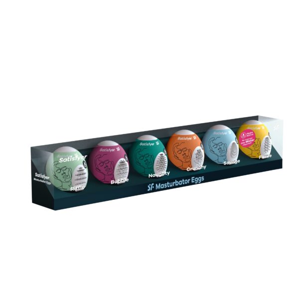 Satisfyer Masturbator Egg Set Assorti - 6 stuks - Afbeelding 2