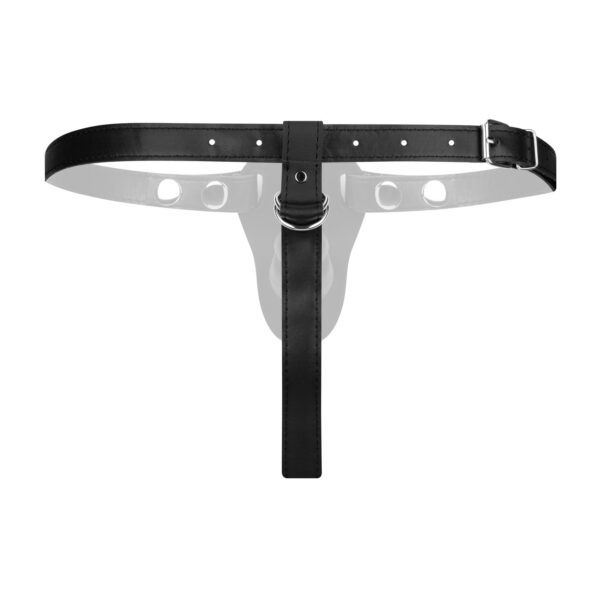Fetish Collection - Dubbelzijdige Strap-On Dildo - Zwart - Afbeelding 3