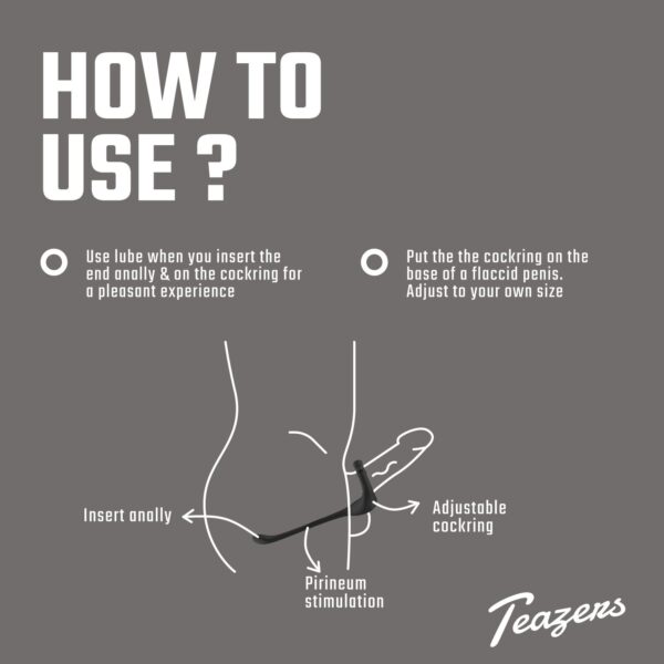 Teazers Driedubbele Prostaat Vibrator met Afstandsbediening - Afbeelding 4