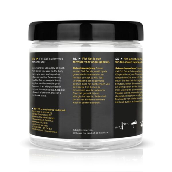 BUTTR - Transparante Fisting Gel non-sticky - 500 ml - Afbeelding 5