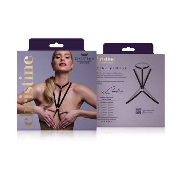 Strappy Harness Bralette Secret Love-  black - Afbeelding 7