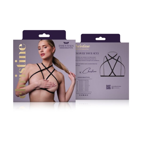 Strappy Harness Bralette Fia -  zwart - Afbeelding 8