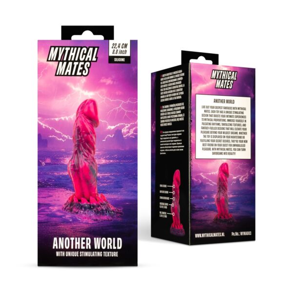 Mythical Mates - Another World Dildo Roze & Paars - Afbeelding 13