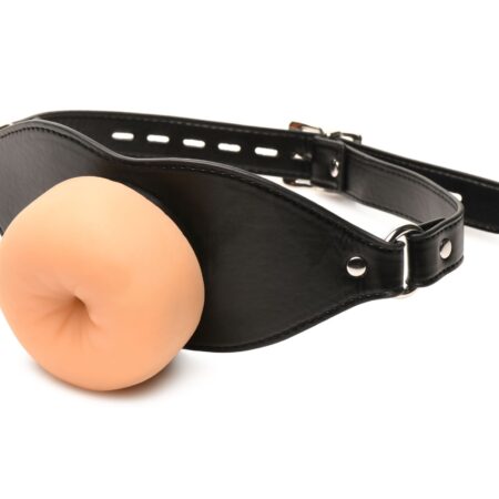 XR Brands - Ass Face Mouth Gag - Beige