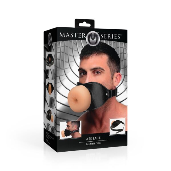 XR Brands - Ass Face Mouth Gag - Beige - Afbeelding 9