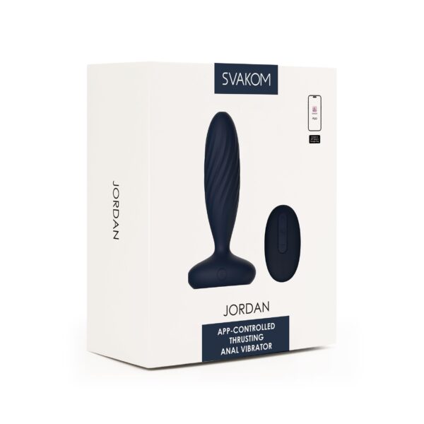 SVAKOM - Jordan Stotende Butt Plug - Blauw - Afbeelding 11