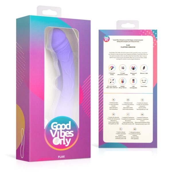 Good Vibes Only - Flax Vibrerende Dildo met G-Spot Stimulator - Afbeelding 13