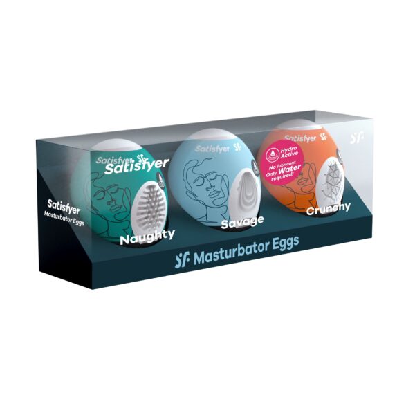 Satisfyer Masturbator Egg Set Naughty, Savage & Crunchy - Afbeelding 2
