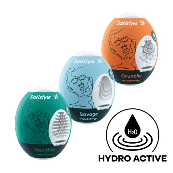 Satisfyer Masturbator Egg Set Naughty, Savage & Crunchy - Afbeelding 3