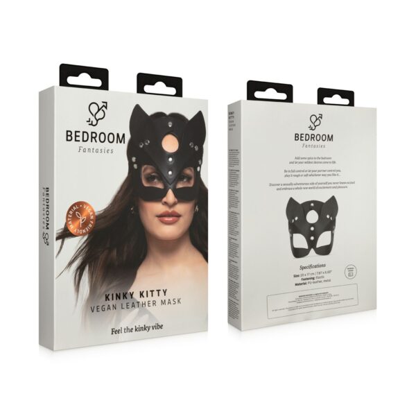 Bedroom Fantasies - Kinky Kitty Masker - Zwart - Afbeelding 3