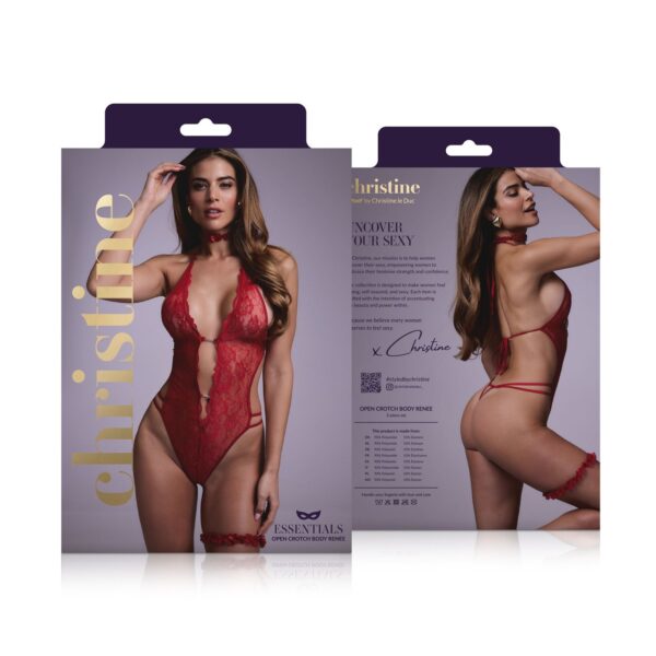 Open kruis Body Renee - Rood - Afbeelding 13