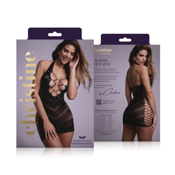 Dress Glitter Amethille  - Zwart - Afbeelding 9