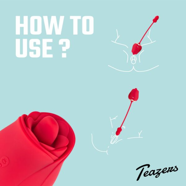 Teazers Rose Vibrator and Clitoris Stimulator - Afbeelding 5