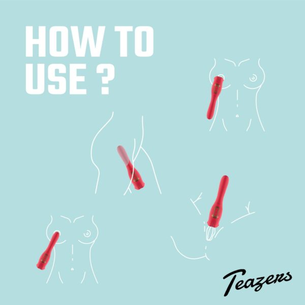 Teazers Vibrator met Likkende Clitoris Stimulator - Afbeelding 3
