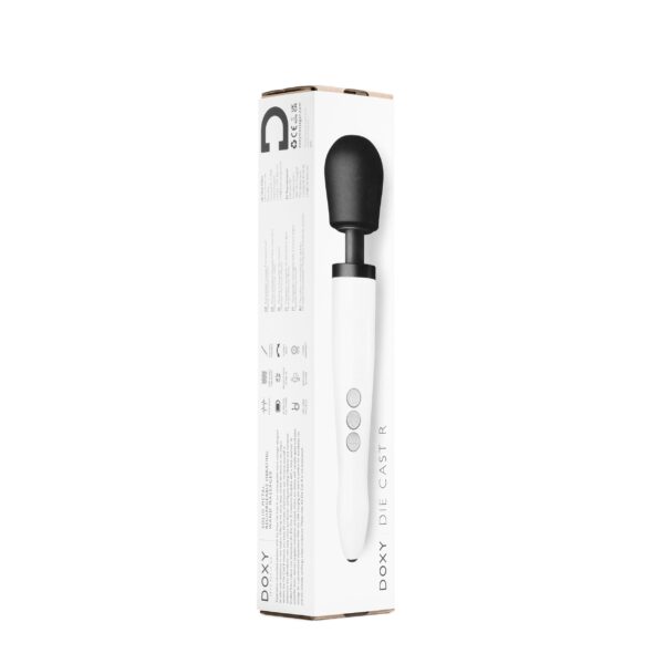 Doxy - Die Cast R Oplaadbare Wand Massager Stardust - Wit - Afbeelding 8
