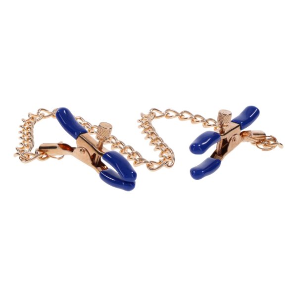 Cougar Tepelklemmen met Ketting - Goud - Afbeelding 2