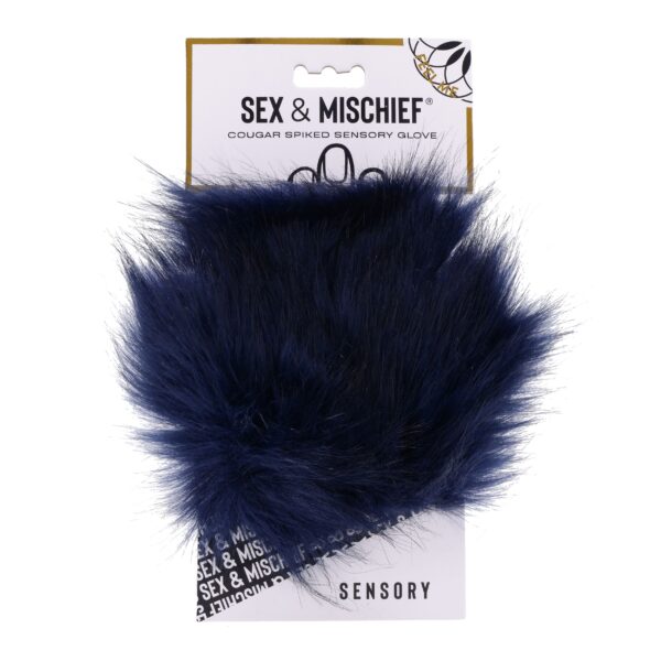 Sportsheets - Cougar Spiked Sensory Handschoen - Blauw - Afbeelding 8