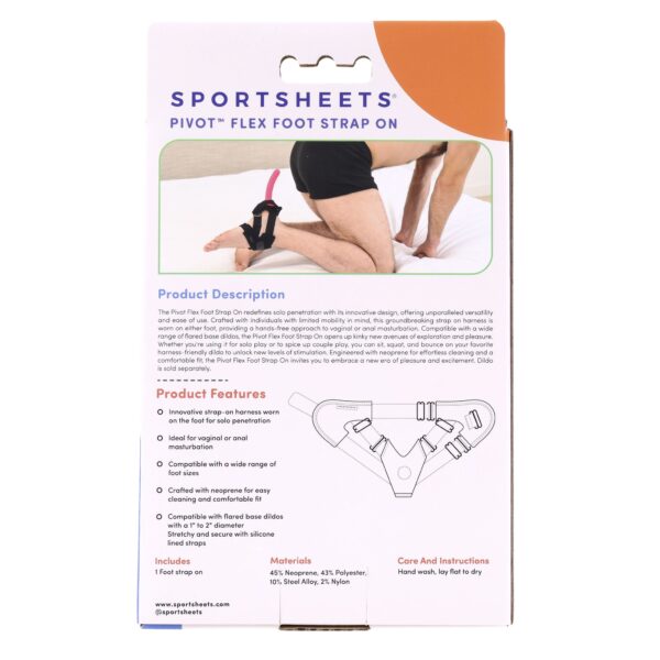 Sportsheets - Pivot Flex Voet Strap On - Zwart - Afbeelding 13