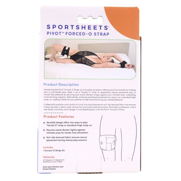 Sportsheets - Pivot 2 in 1 Forced-O Strap - Zwart - Afbeelding 8