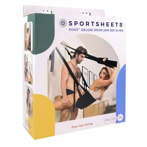 Sportsheets - Pivot Deluxe Deur Sexschommel - Zwart - Afbeelding 13