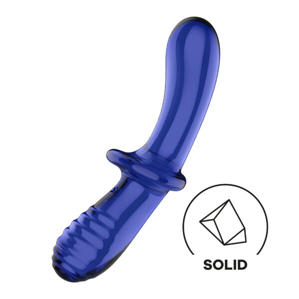 Satisfyer Double Crystal – Lichtblauw - Afbeelding 2
