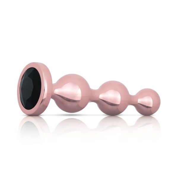 Rosy Gold - Metalen Buttplugset 3 stuks - Roségoud - Afbeelding 5