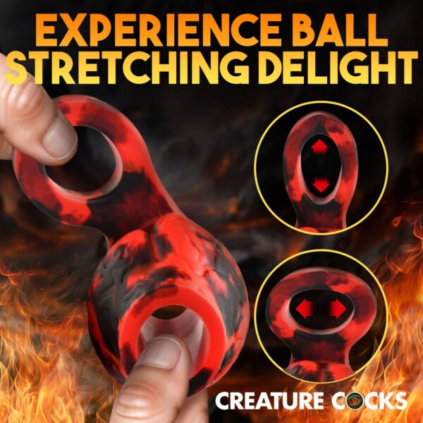 XR Brands - Hell Hound Ballstretcher - Rood - Afbeelding 14